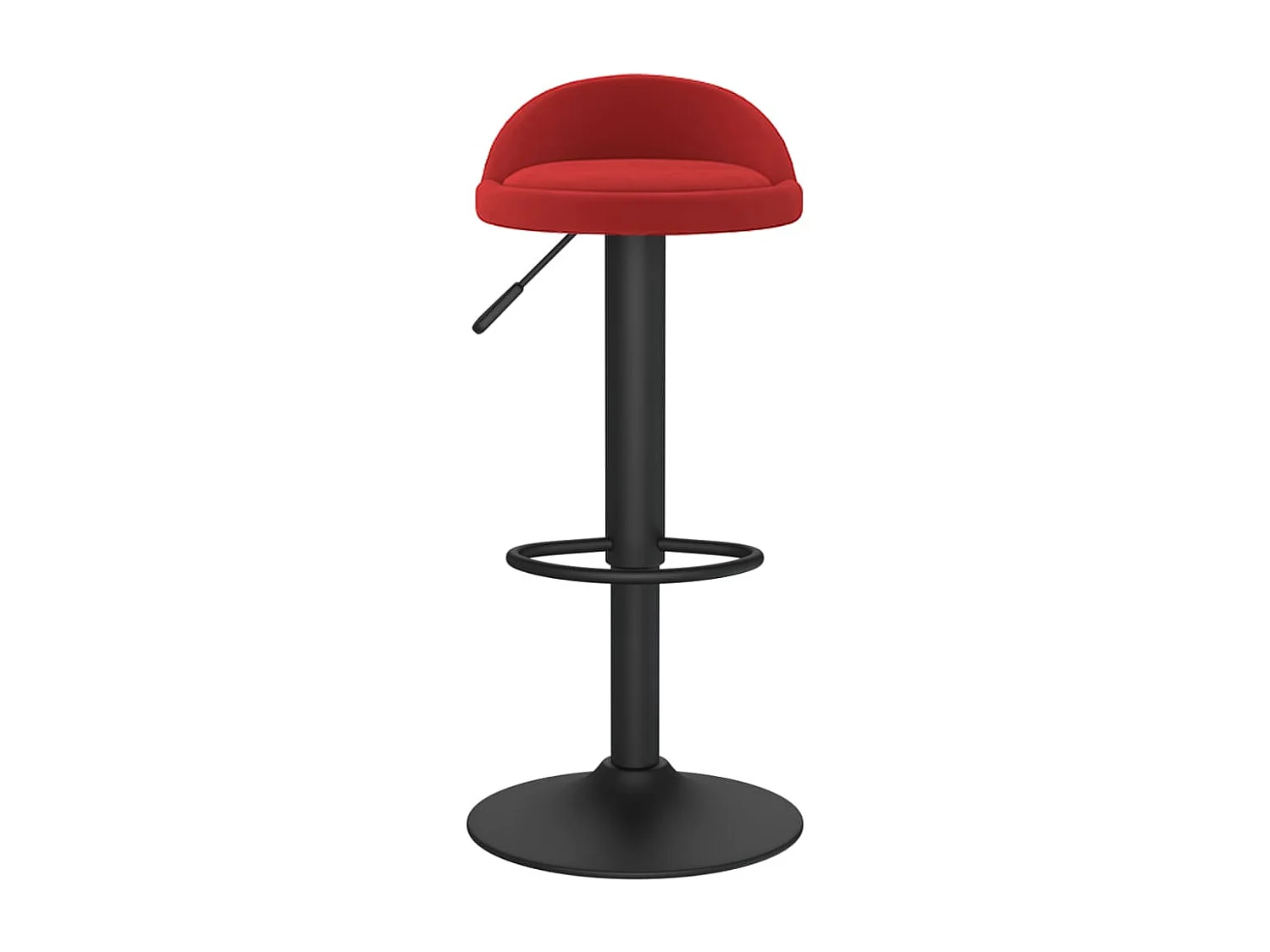 Tabourets de bar lot de 2 rouge bordeaux velours
