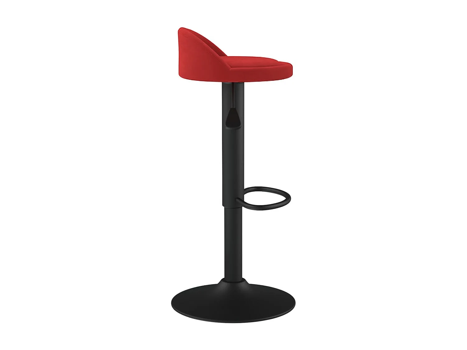 Tabourets de bar lot de 2 rouge bordeaux velours