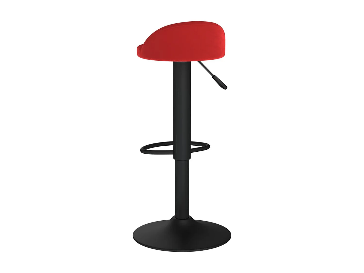 Tabourets de bar lot de 2 rouge bordeaux velours