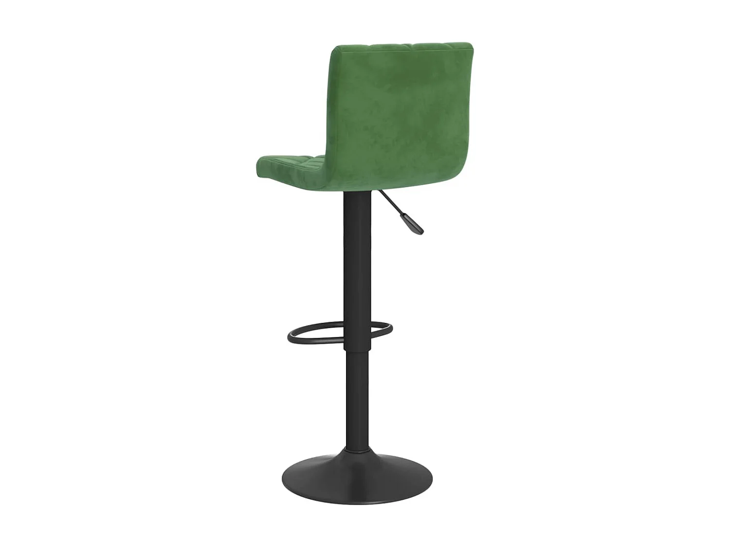 Tabourets de bar lot de 2 vert foncé velours