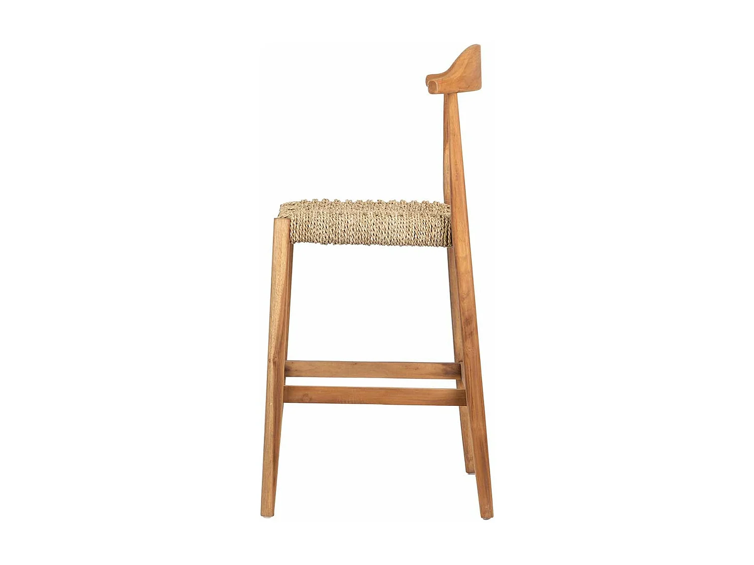 Taburete Bar Teca Natural 50x50x110 Cm