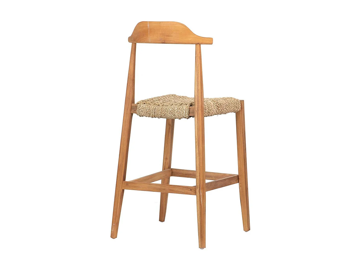 Taburete Bar Teca Natural 50x50x110 Cm