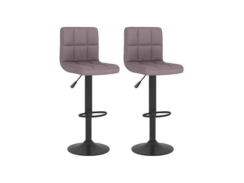Barhocker 2 Stk. Taupe Stoff