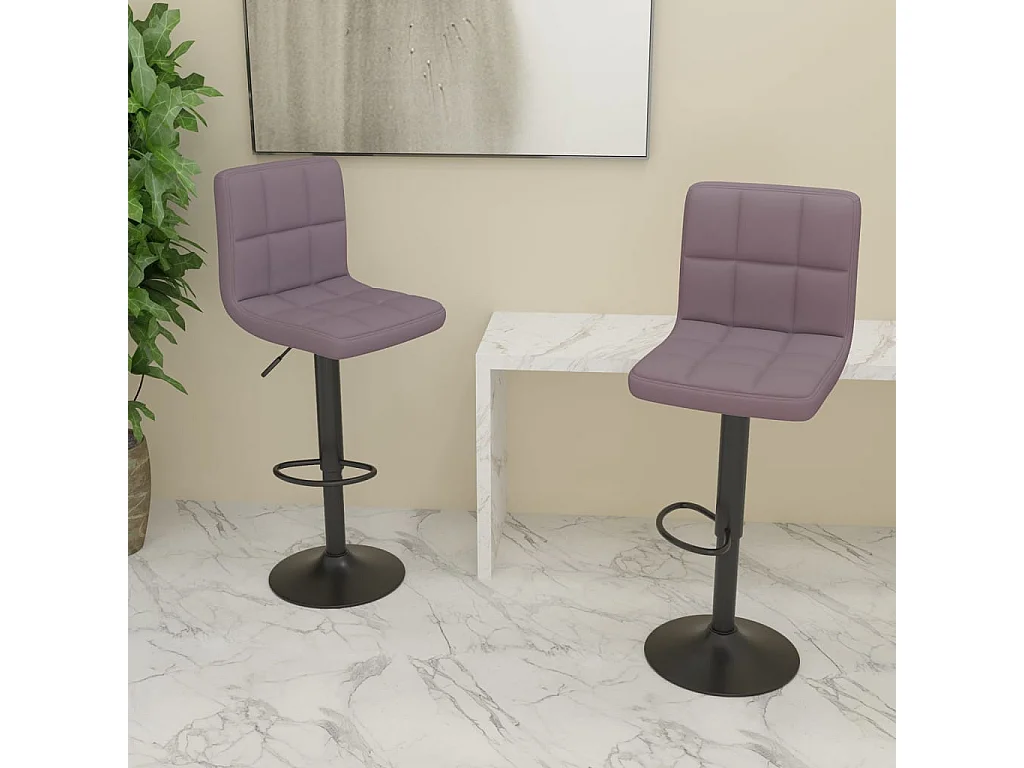 Barhocker 2 Stk. Taupe Stoff