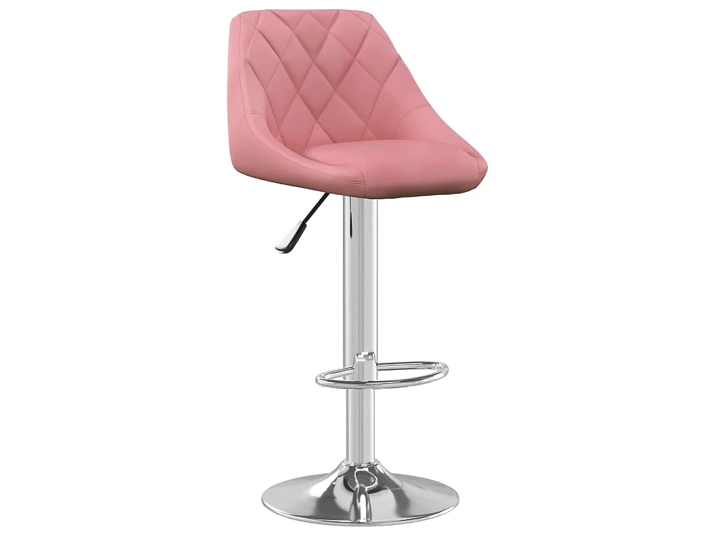 Tabouret de bar Rose Velours