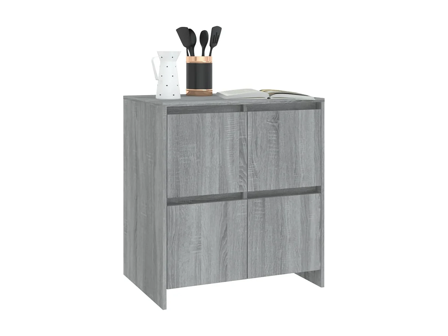 Aparadores 2 pcs 70x41x75 cm derivados de madeira cinza sonoma