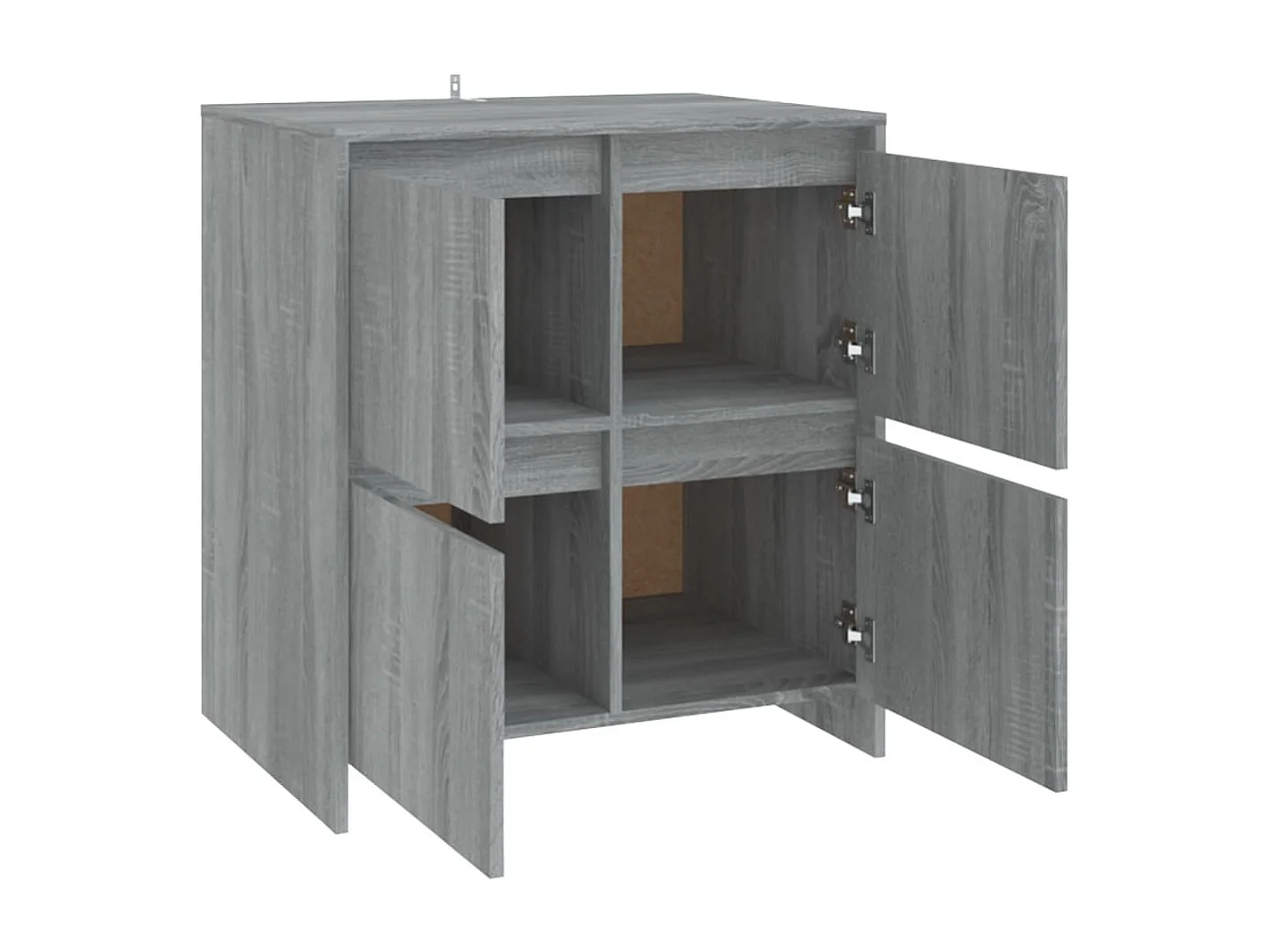 Aparadores 2 pcs 70x41x75 cm derivados de madeira cinza sonoma