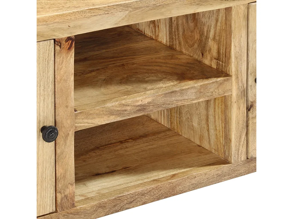 Buffet 100x35x60 cm Bois de manguier massif