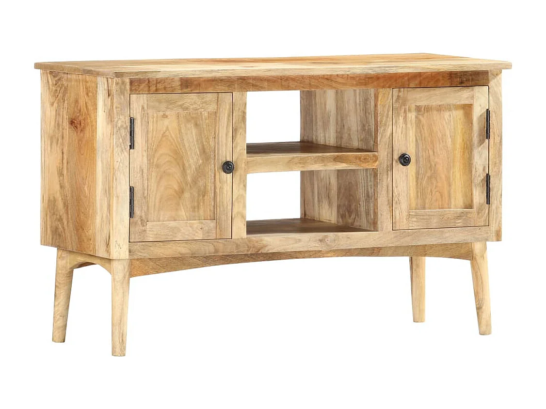 Buffet 100x35x60 cm Bois de manguier massif