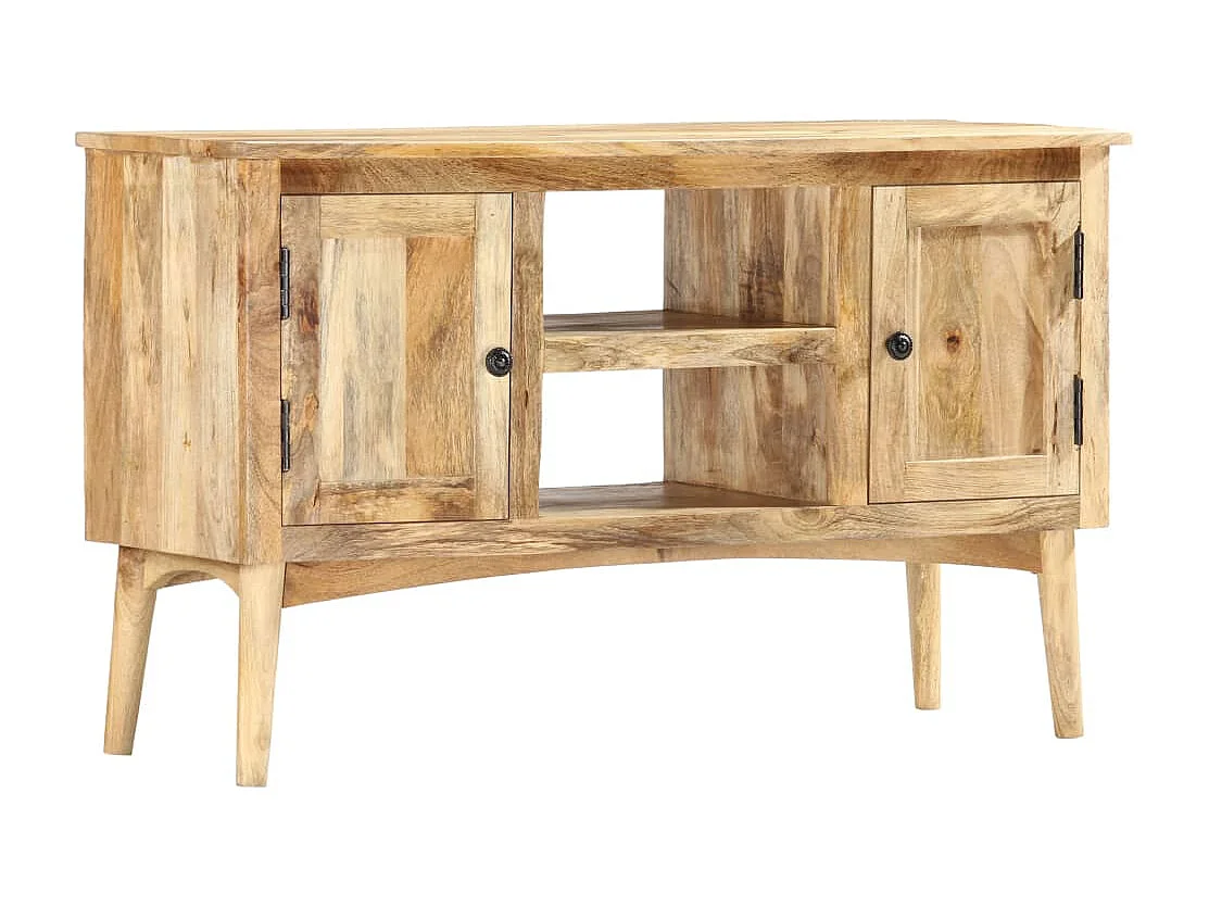 Buffet 100x35x60 cm Bois de manguier massif
