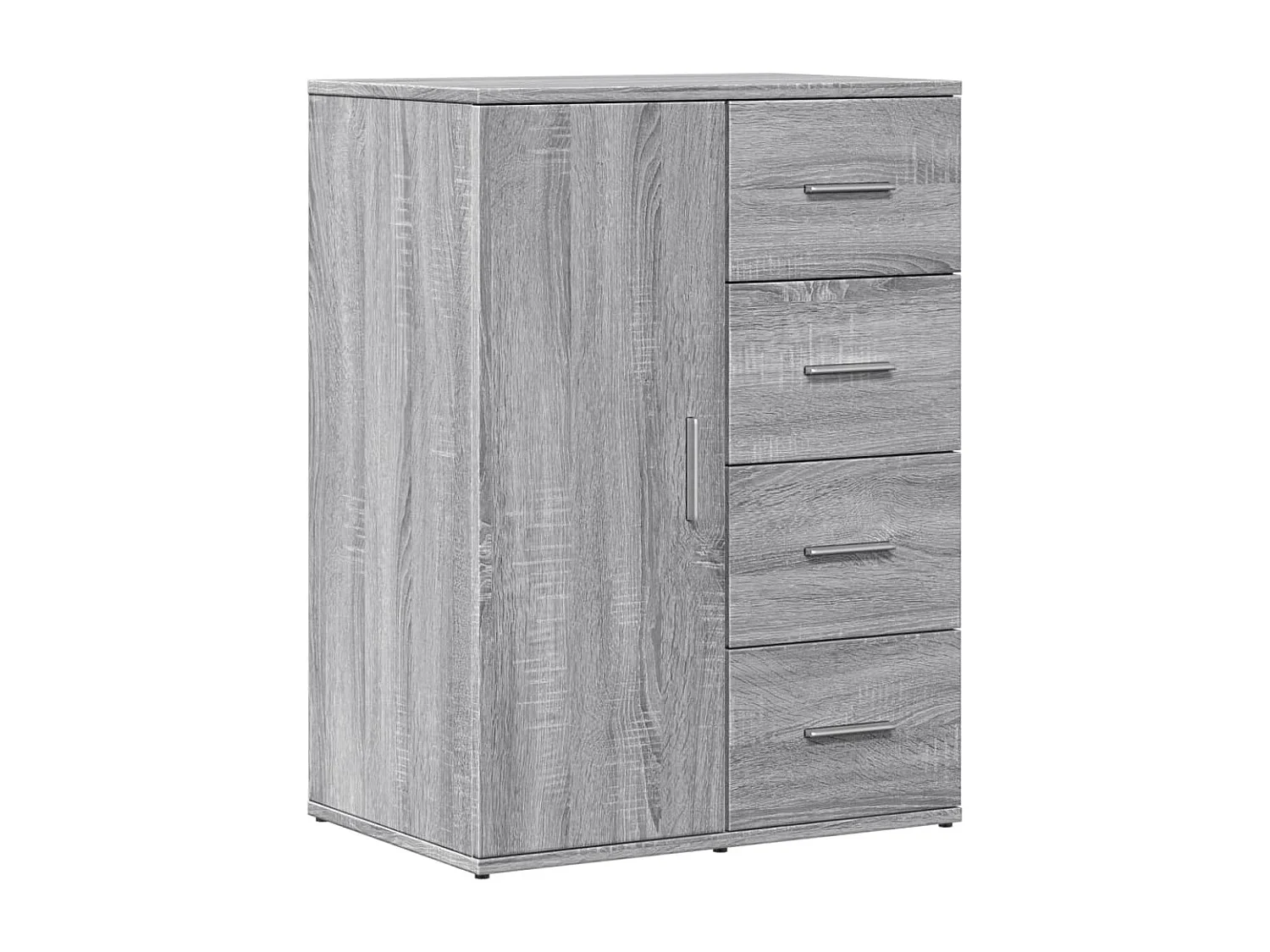 Aparadores 2 uds madera de ingeniería gris Sonoma 59x39x80 cm