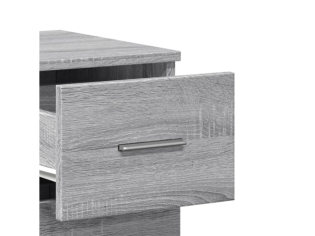 Aparadores 2 uds madera de ingeniería gris Sonoma 59x39x80 cm