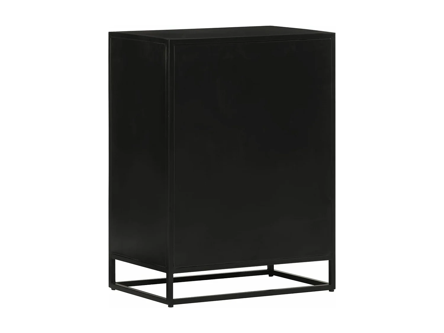 Sideboard mit 2 Türen 55x35x75 cm Massivholz Mango & Eisen