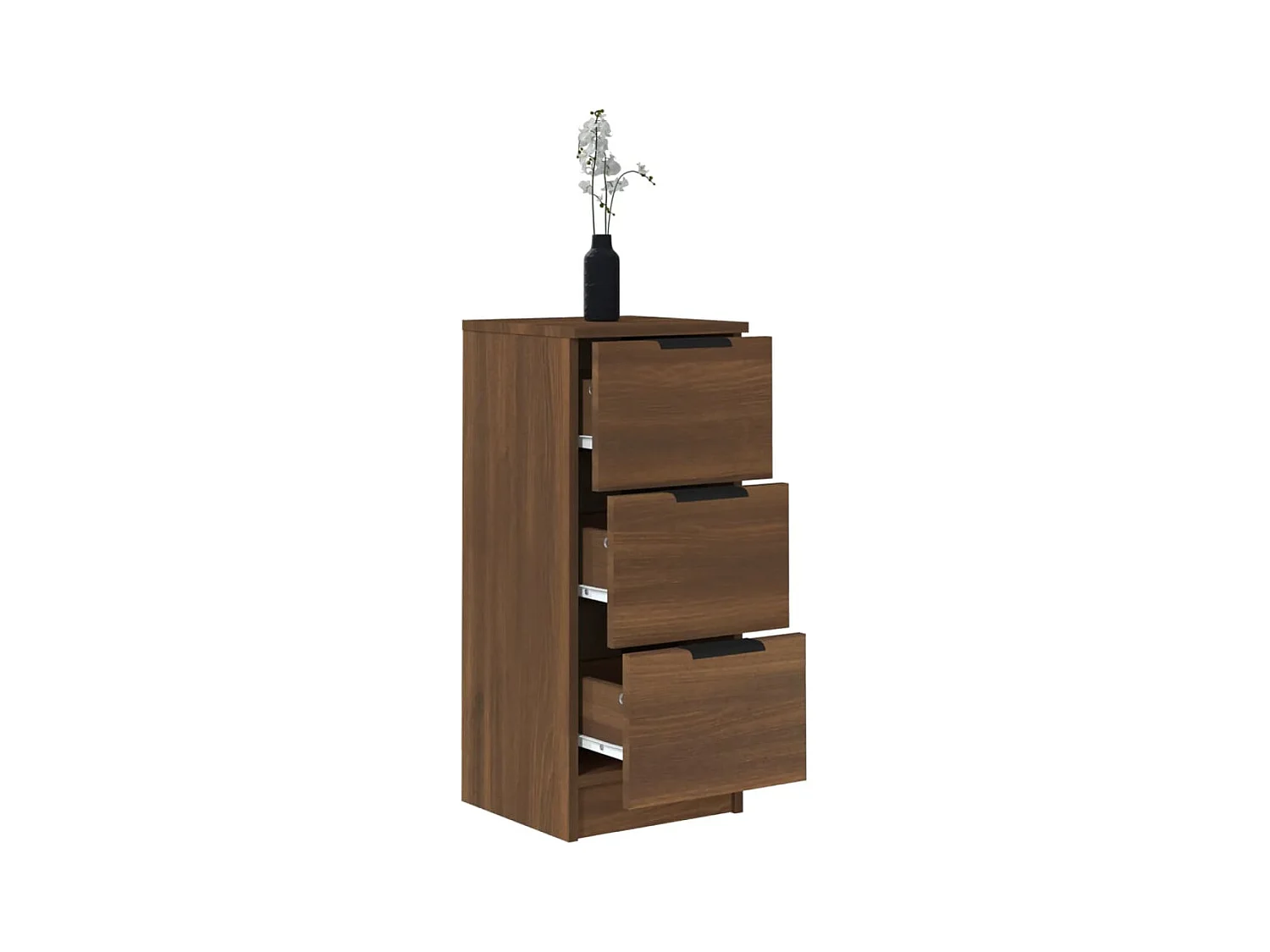 Sideboards 2 Stk. Braun Eichen-Optik 30x30x70 cm Holzwerkstoff