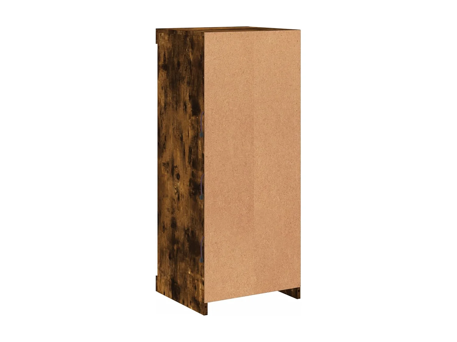 Aparador com luzes LED 41x37x100 cm carvalho fumado