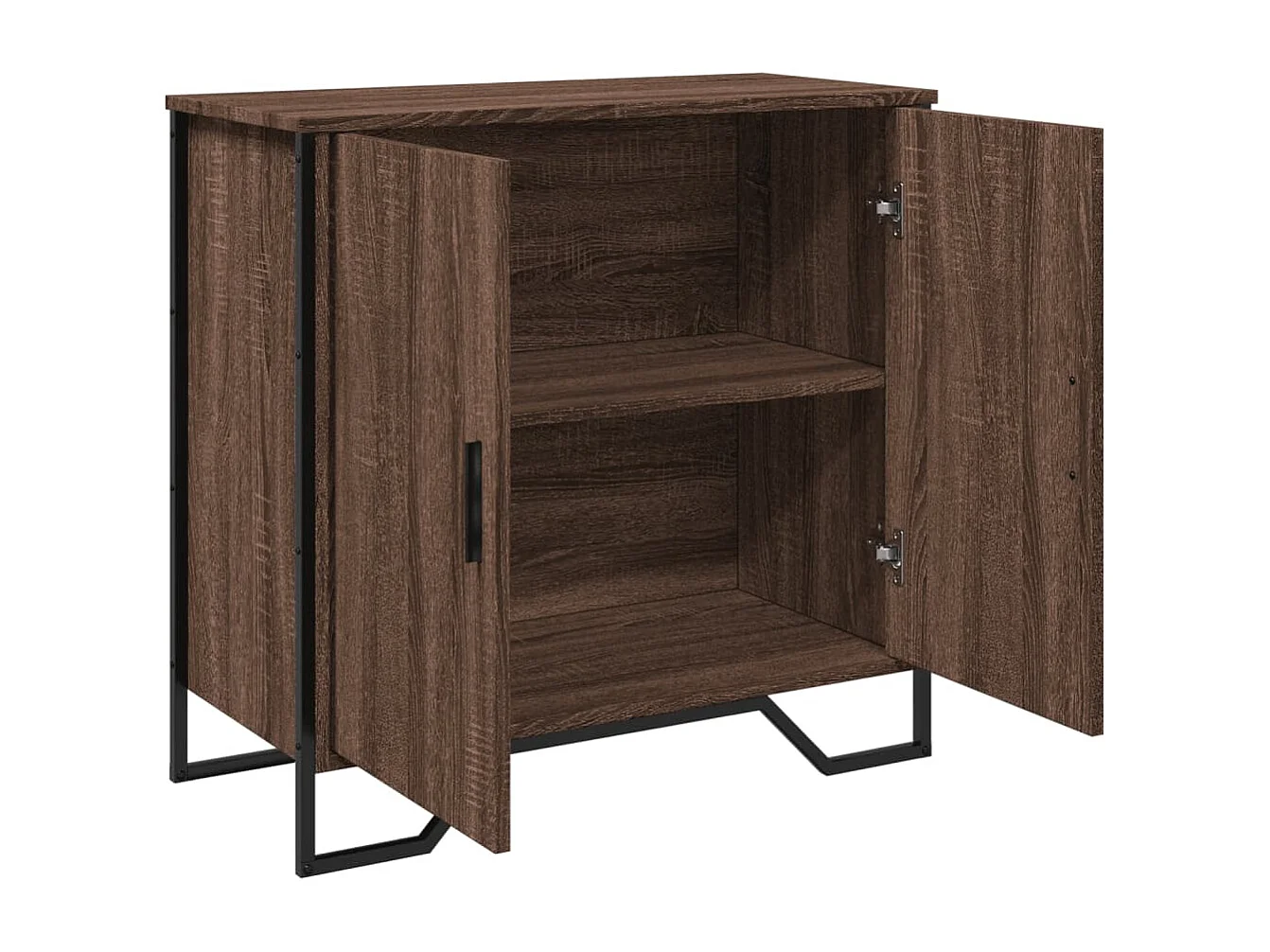 Credenza Rovere Marrone 78x35,5x74,5 cm in Legno Multistrato