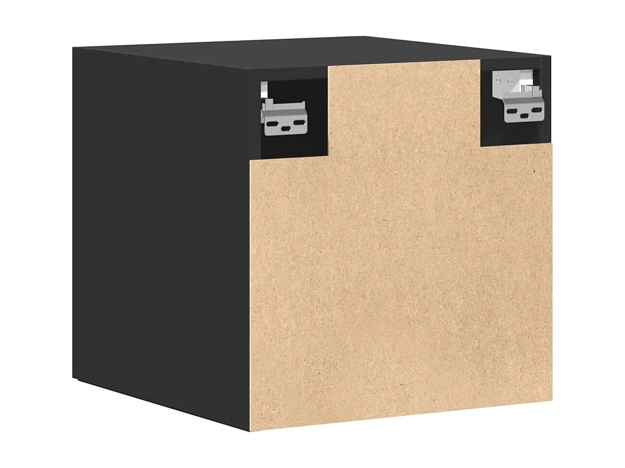 Armário de parede 40x42,5x40 cm derivados de madeira preto