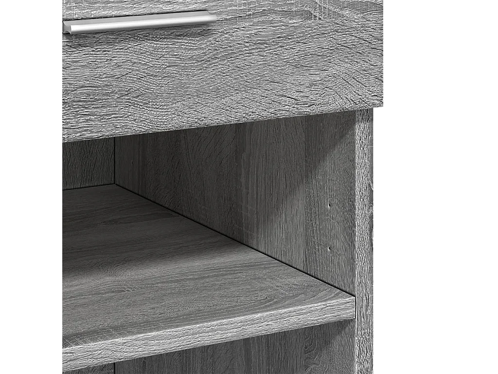 Credenza Grigio Sonoma 80x42,5x93 cm in Legno Multistrato