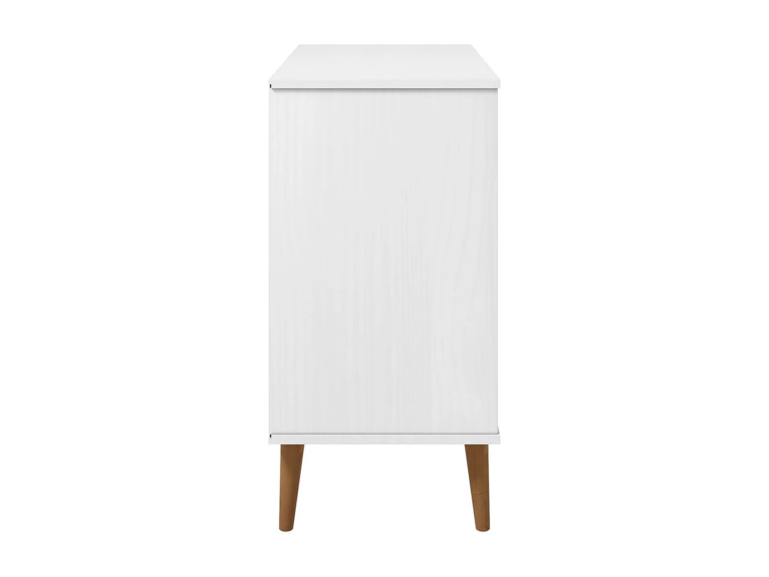 Buffet MOLDE Blanc 90x40x80 cm Bois massif de pin