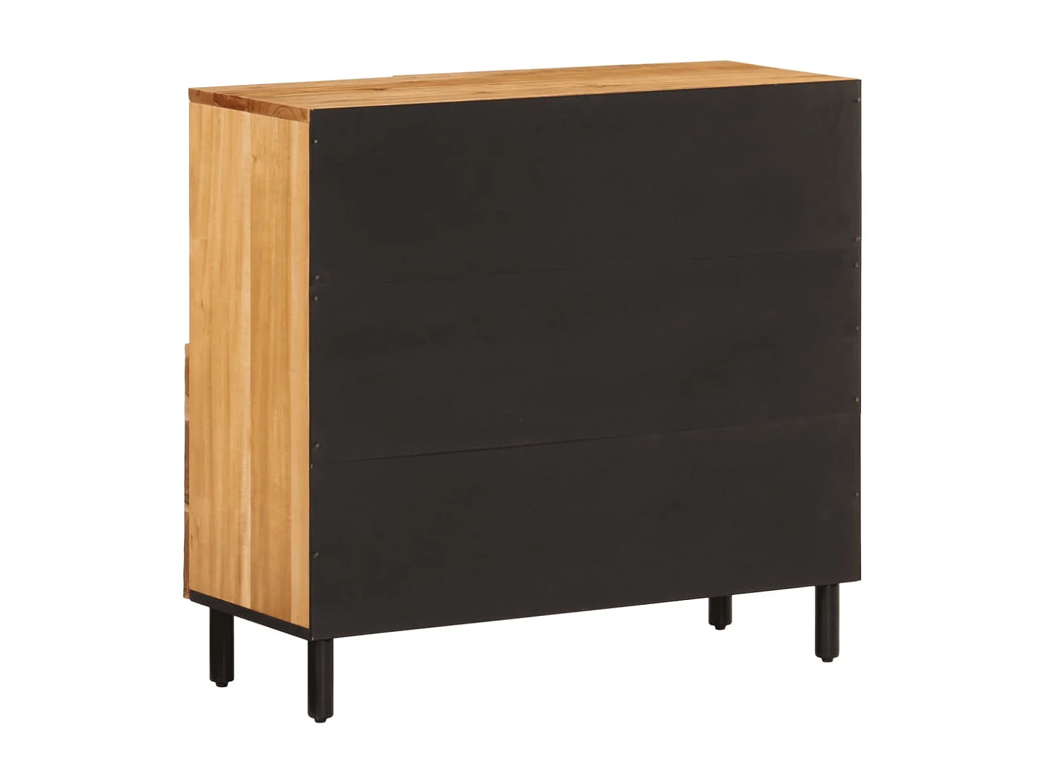 Beistellschrank 80x33x75 cm Massivholz Akazie