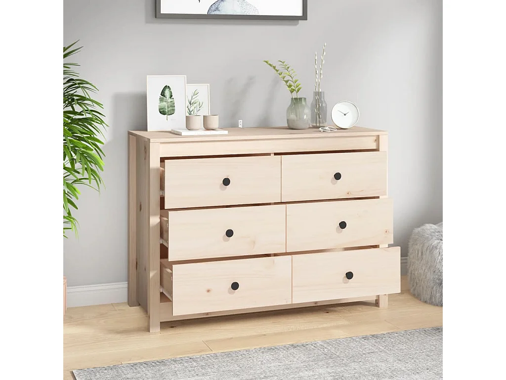 Armadietto 100x40x72 cm in Legno Massello di Pino