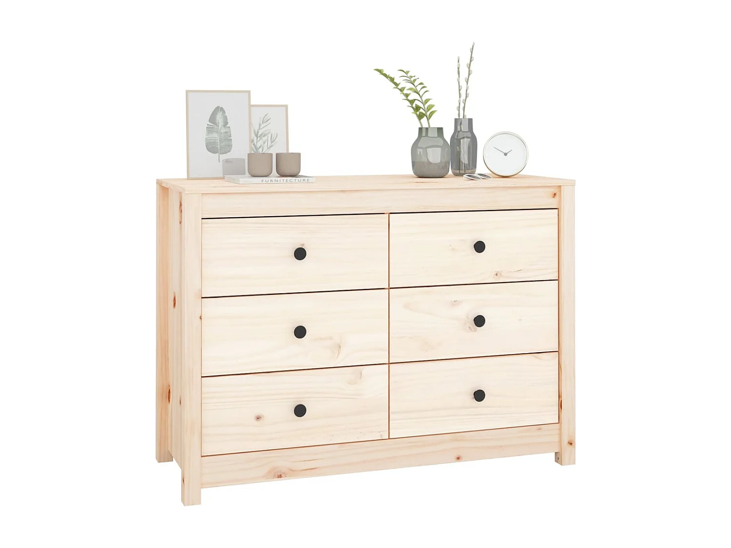 Armadietto 100x40x72 cm in Legno Massello di Pino