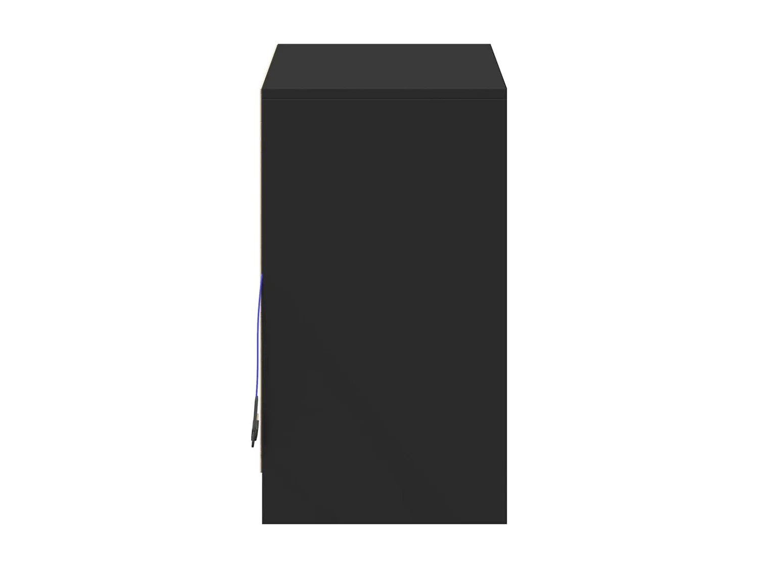 Buffet avec LED noir 72x34x61 cm bois d'ingénierie