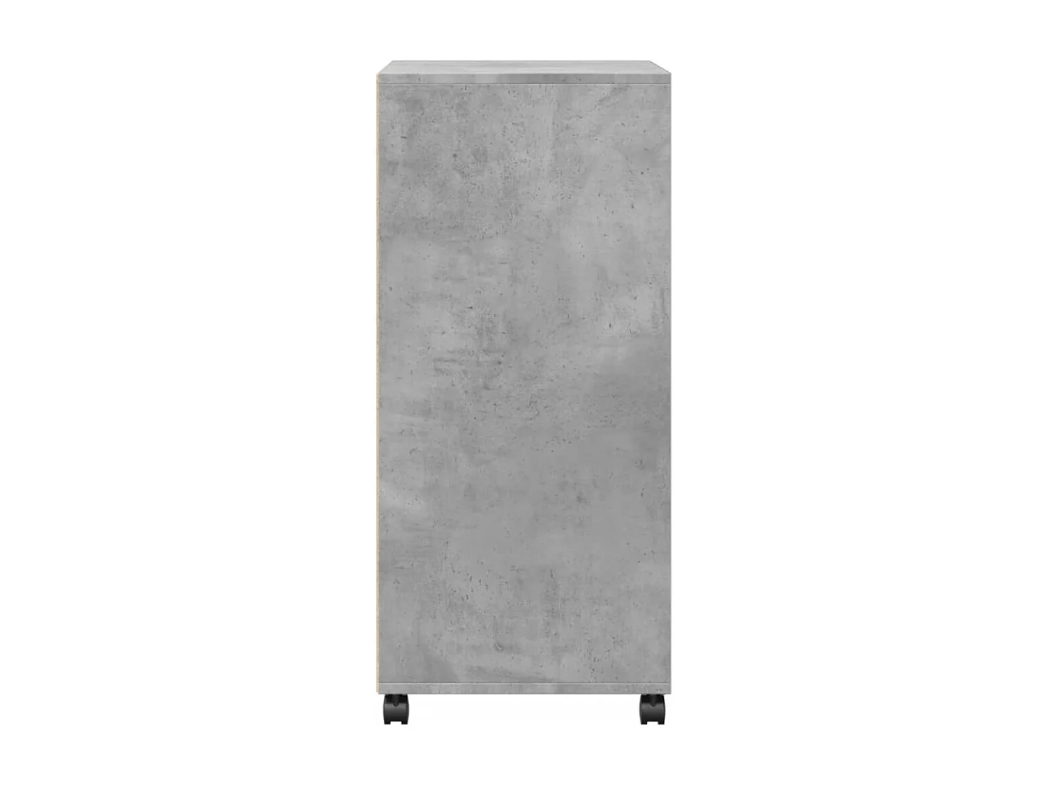 Armoire à roulettes gris béton 55x40x91 cm bois d'ingénierie