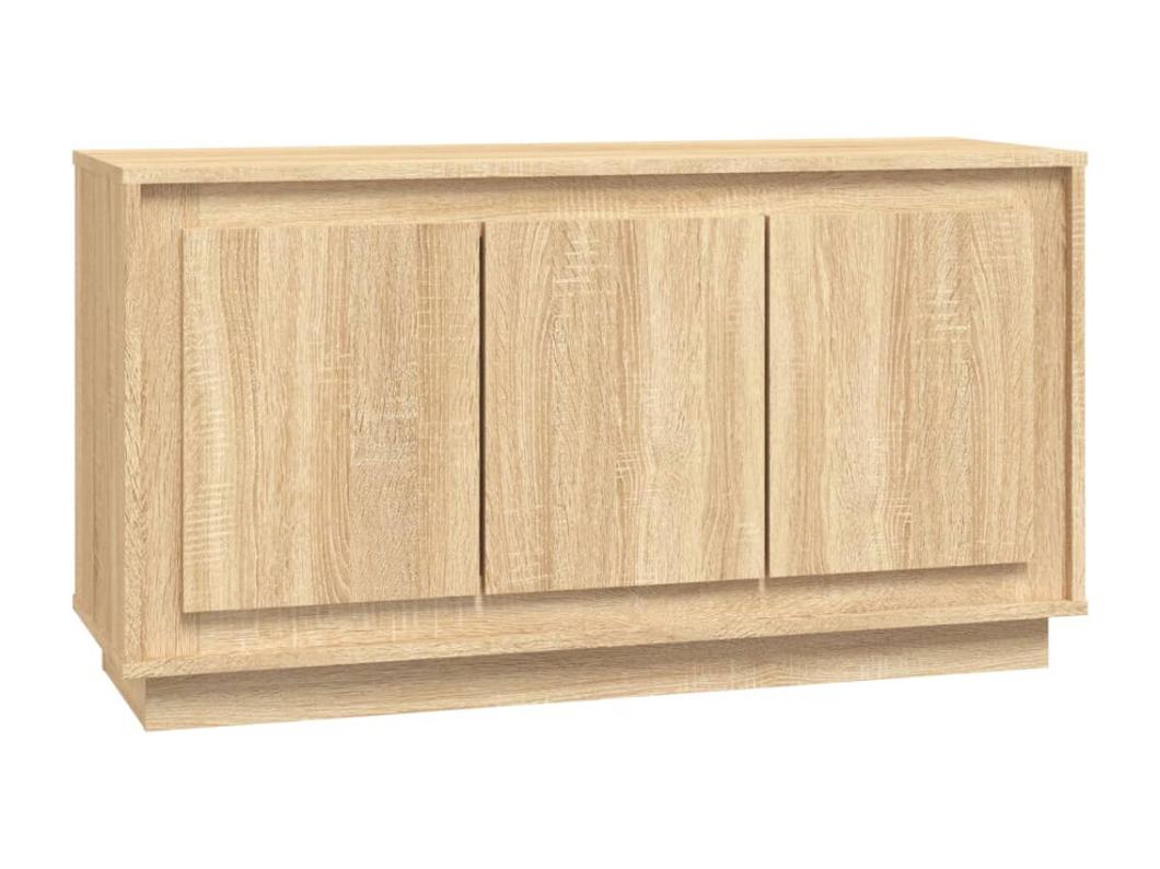 Credenza Rovere Sonoma 102x35x55 cm in Legno Multistrato