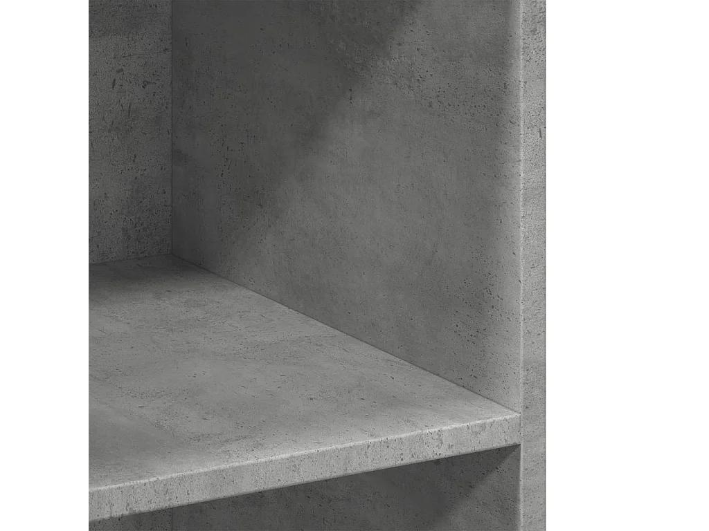 Buffet gris béton 70x41x93 cm bois d'ingénierie