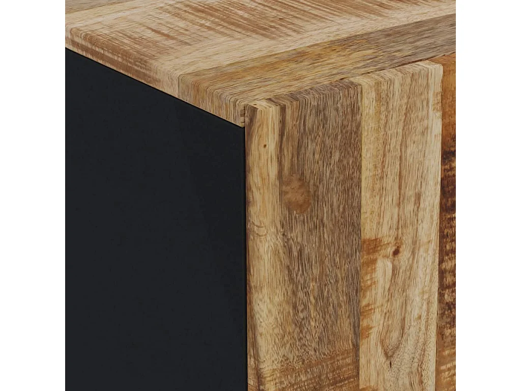 Buffets 3 pcs Bois de manguier brut