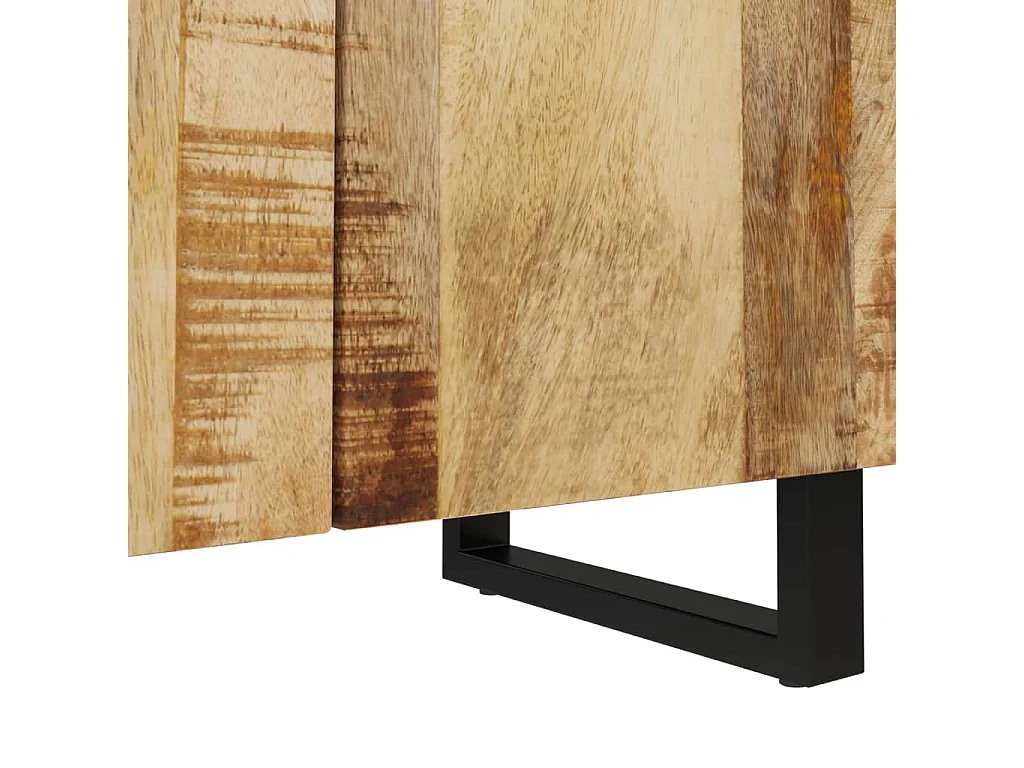 Buffets 3 pcs Bois de manguier brut