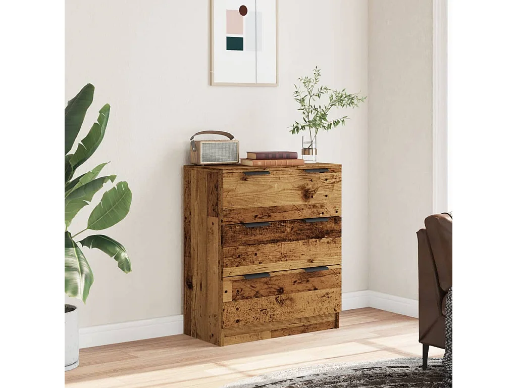 Credenza Legno Antico 60x30x70 cm in Truciolato