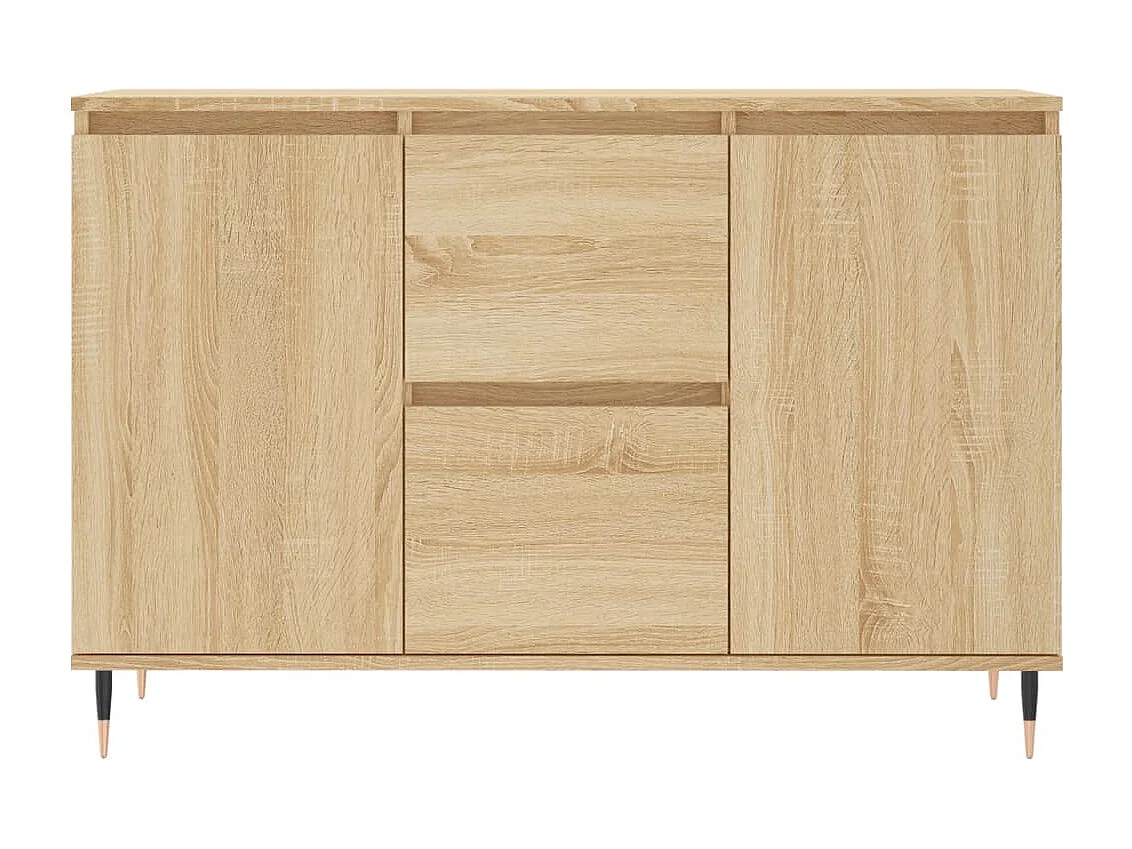 Buffet chêne sonoma 104x35x70 cm bois d'ingénierie