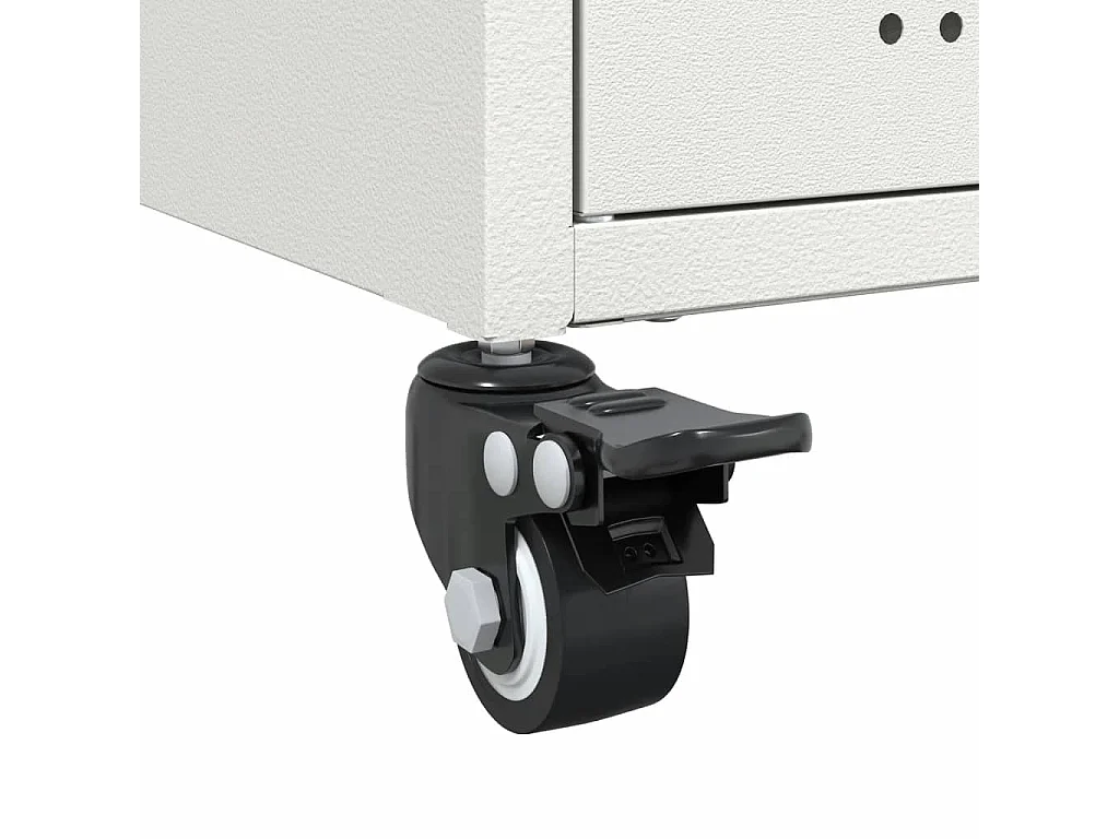 Credenza Bianca 100,5x39x72 cm in Acciaio