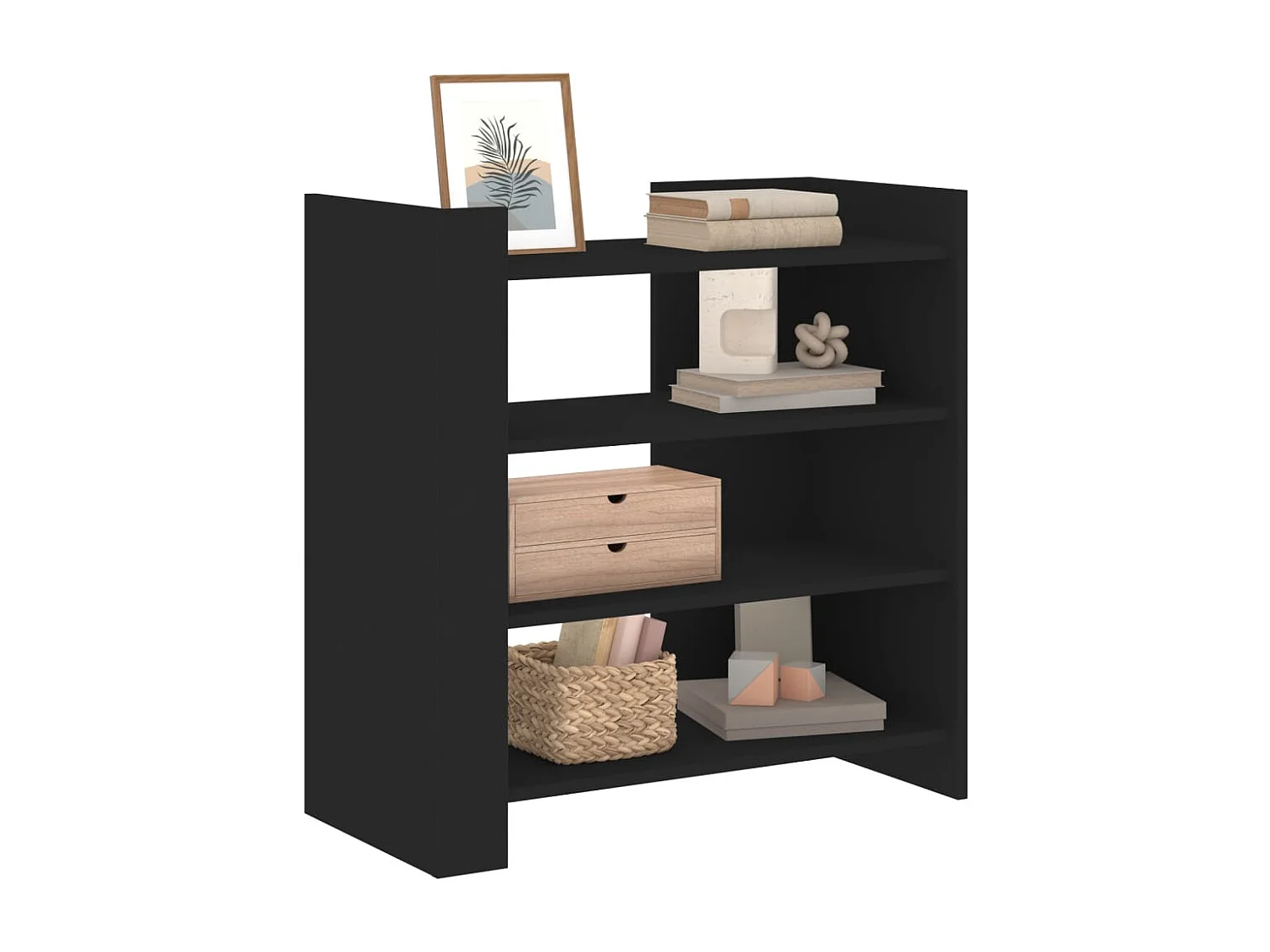 Sideboard Schwarz 73,5x35x75 cm Holzwerkstoff