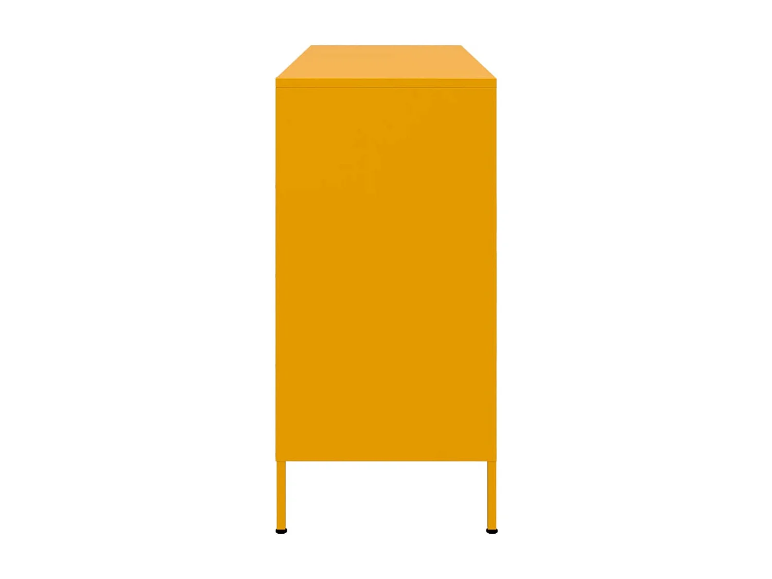 Buffet jaune moutarde 100,5x39x79 cm acier
