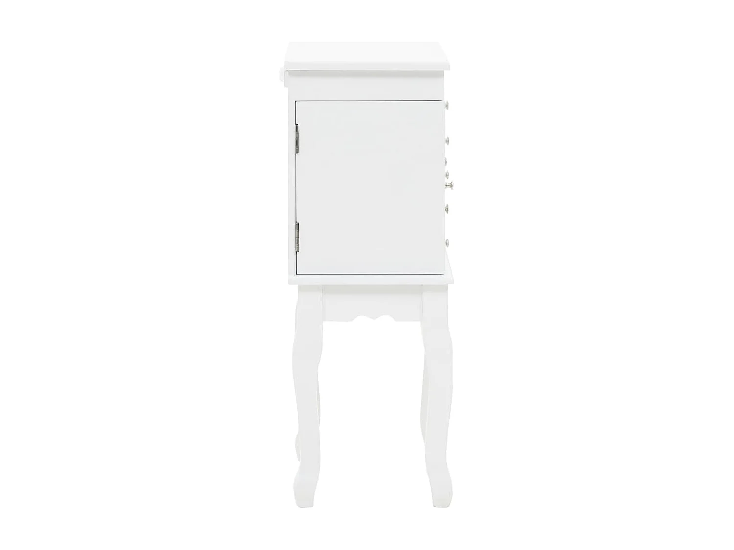 Armoire à bijoux sur pieds Blanc