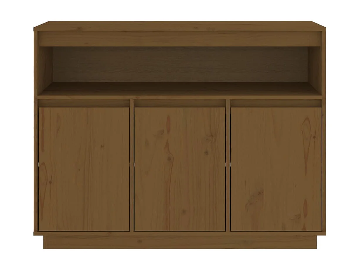 Buffet Marron miel 104,5x34x80 cm Bois massif de pin
