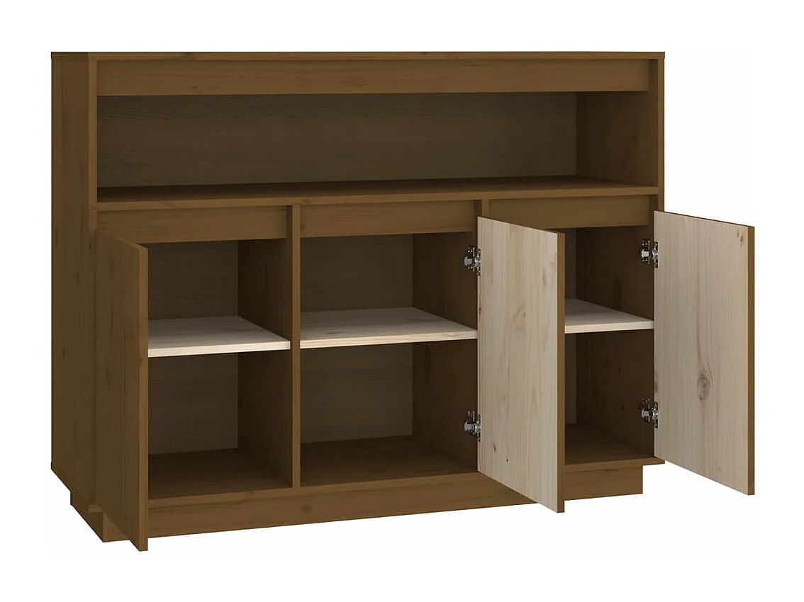 Buffet Marron miel 104,5x34x80 cm Bois massif de pin