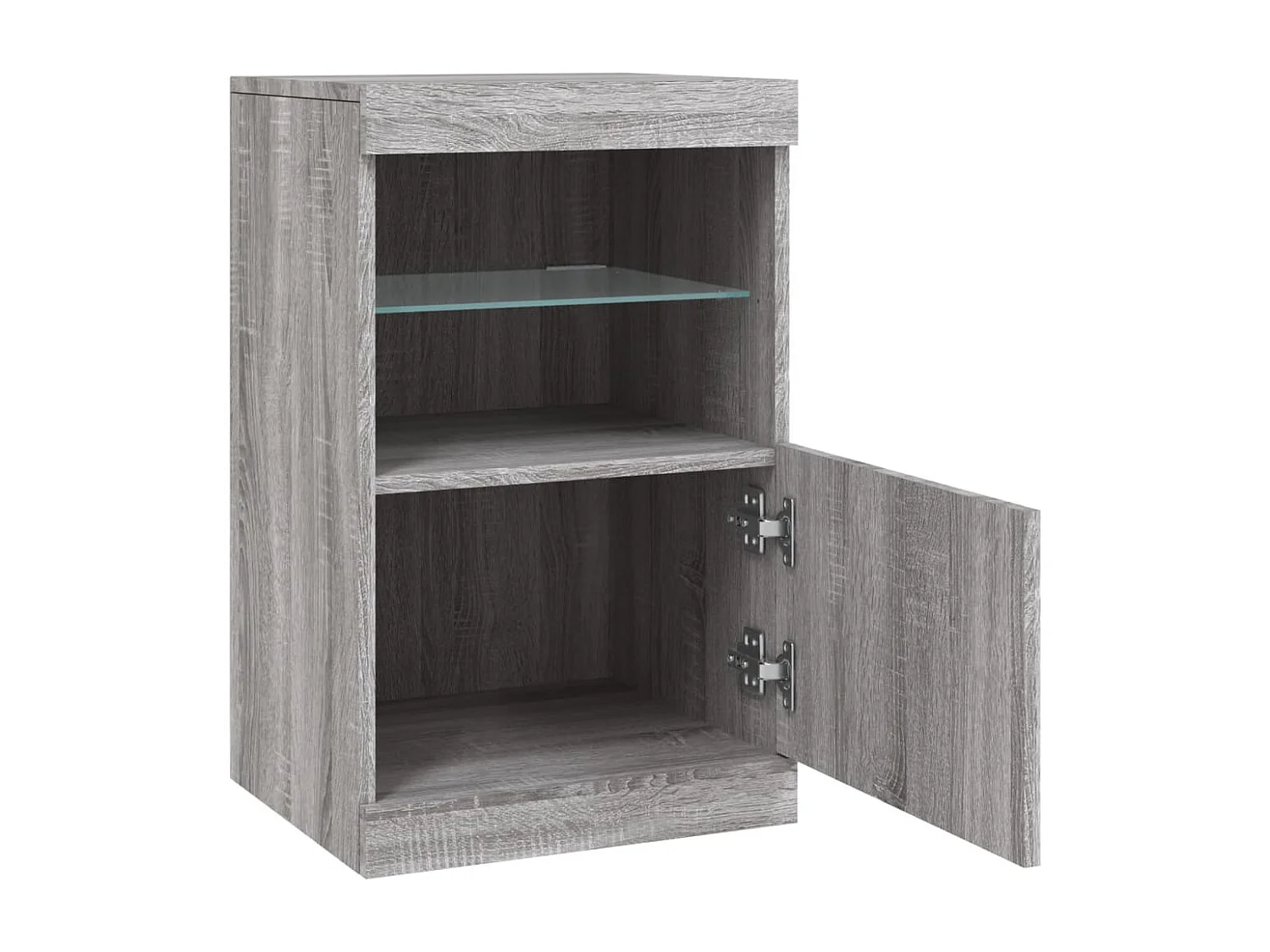 Sideboard mit LED-Leuchten Grau Sonoma 41x37x67 cm