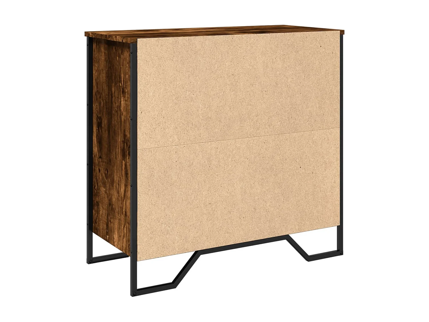 Credenza Rovere Fumo 78x35,5x74,5 cm in Legno Multistrato