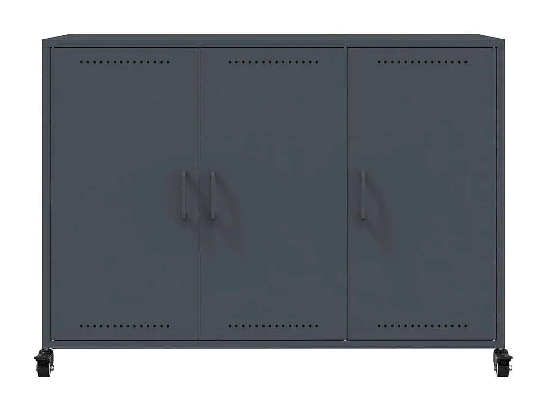 Credenza Antracite 100,5x39x72 cm in Acciaio