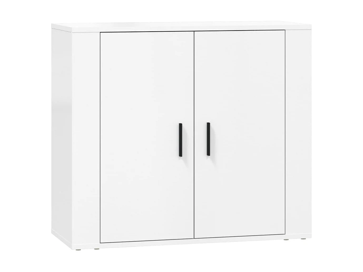 Credenze 3 pz Bianco in Legno Multistrato