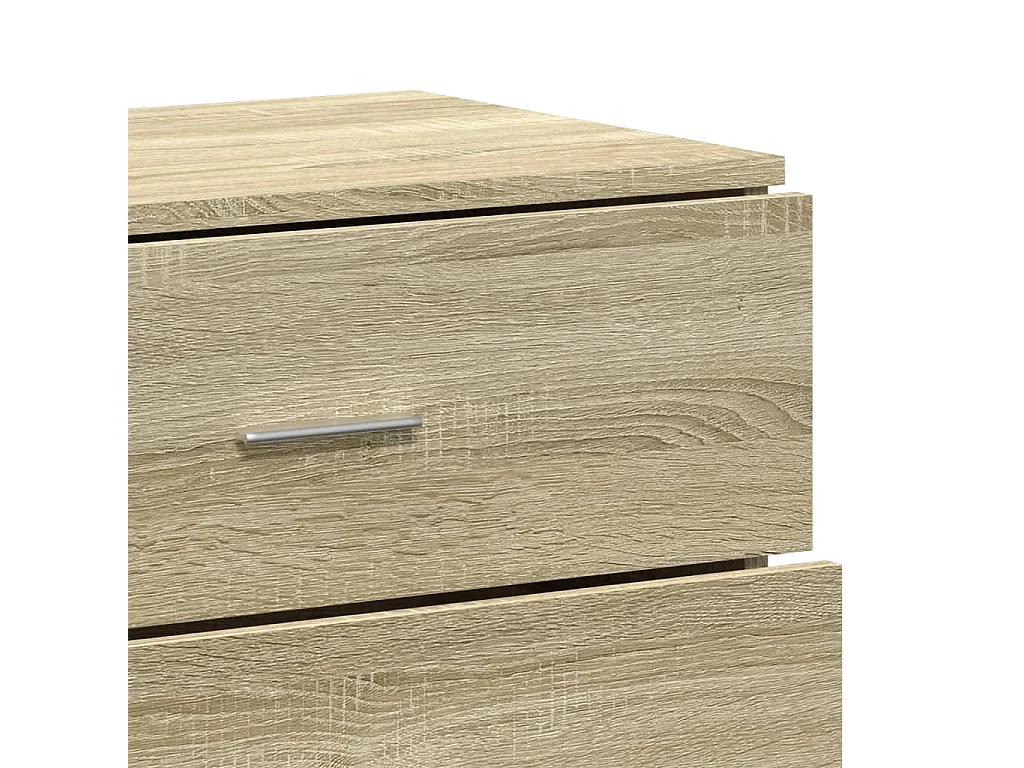 Buffets 2 pcs chêne sonoma 60x39x80 cm bois d'ingénierie