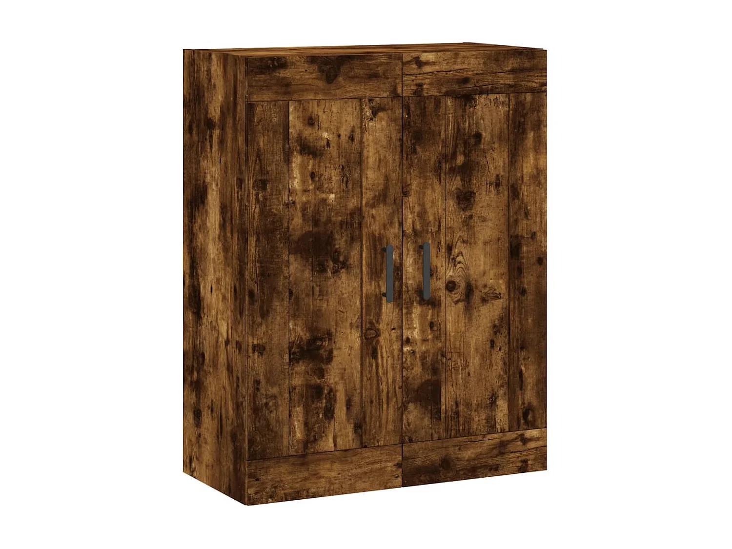 Armadietti a Parete 2 pz Rovere Fumo in Legno Multistrato