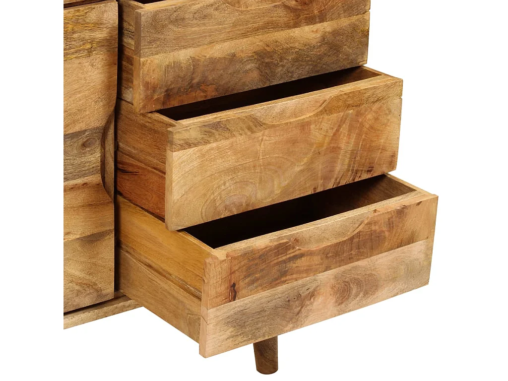 Aparador de madera maciza de mango 90x30x69 cm
