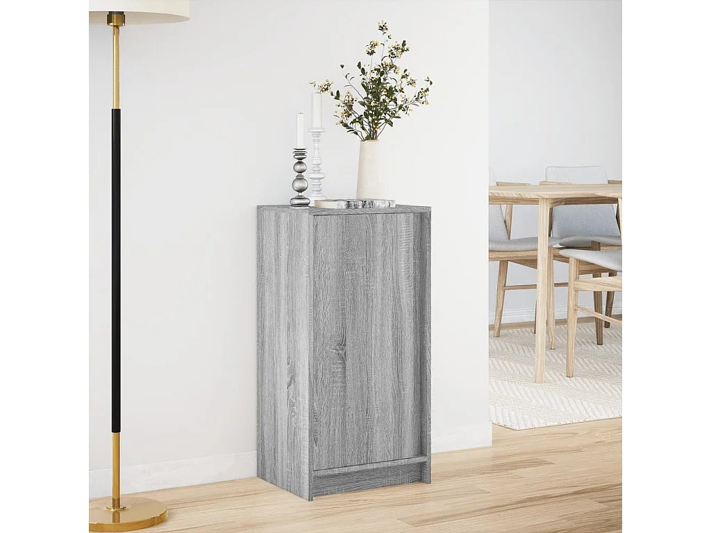 LED-Sideboard Grau Sonoma 42,5x34x85 cm Holzwerkstoff