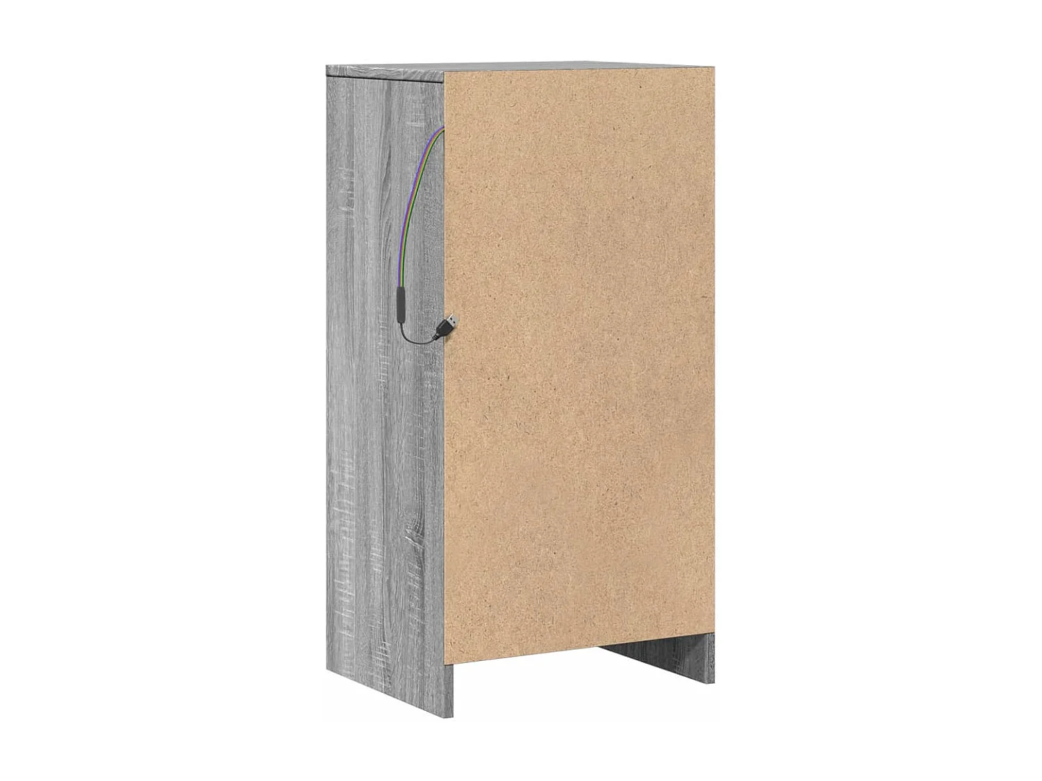 LED-Sideboard Grau Sonoma 42,5x34x85 cm Holzwerkstoff