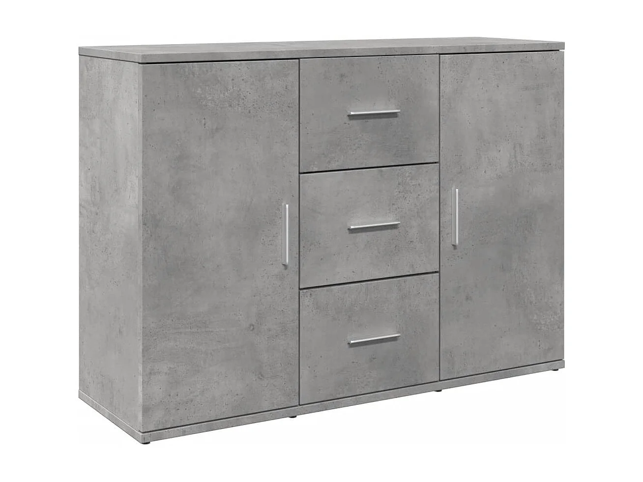 Credenza Grigio Cemento 90,5x29,5x65 cm in Truciolato